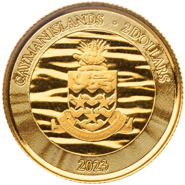 Kajmán-szigetek: Karettkígyó 1/10 uncia arany 2023 Prooflike