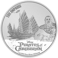 Niue: Disney Pirates of the Caribbean - The Empress Captain Sao Feng 1 oz Silver 2021