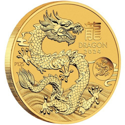 Perth Mint: Lunar III - Year of the Dragon 1 oz Gold 2024 Dragon Privy Mark
