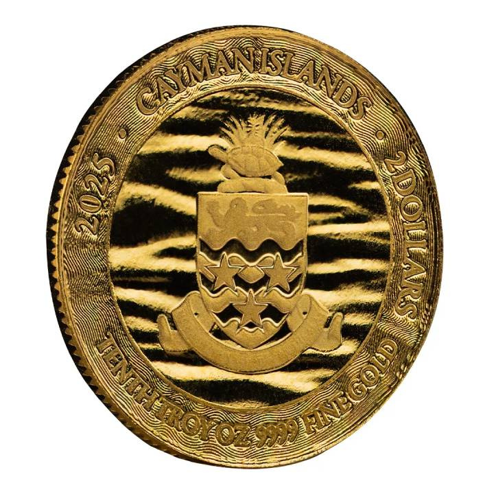 Cayman Islands: Stingray 1/10 oz Goldmünze 2025