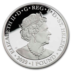 St Helena: Goddess - Hera and the Peacock 1 oz Silver 2022 Proof