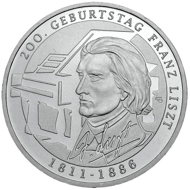 Allemagne, 10 euros en argent, différentes années (titre Ag.625)