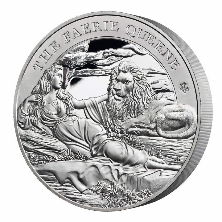 St Helena: Faerie Queene - Una & Lion 1000 grammi d'argento 2023 Proof
