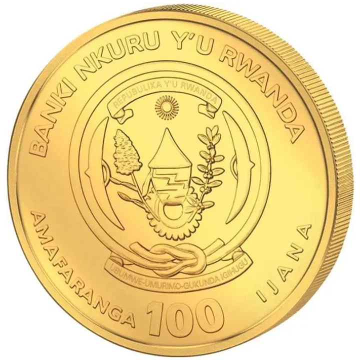 Rwanda: Lunar - Year of the Snake 1/12 oz Gold 2025