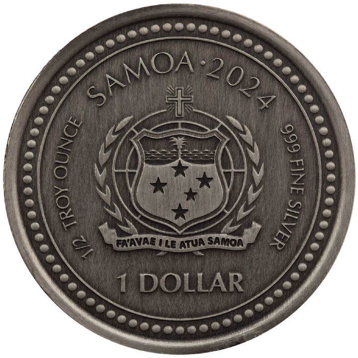 Samoa: The Creator 1/2 uncia ezüst 2024 antikolt érme