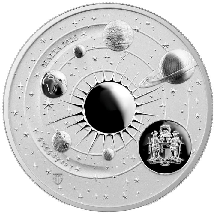 Malta: Copernicus coloured 1 oz Silver 2023 Coin