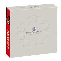 George Orwell £2 Silber 2025 Gilded Proof Piedfort Coin