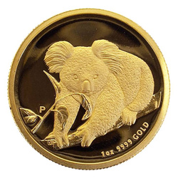 Koala 1 uncia arany 2010 Proof magas domborzat