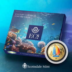 Anguilla: Regatta coloured 1 oz Gold 2023 Proof