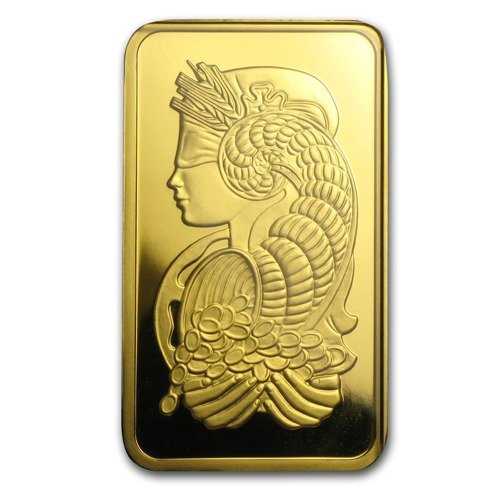 Lingotto d'oro Pamp Fortuna Certipack da 100 grammi