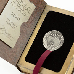 Niue: Biblico - La fornace ardente 2 once d'argento 2020 Proof Antiqued Coin