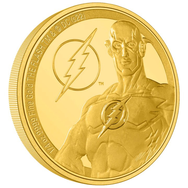 Niue: DC Comics - The Flash 1/4 onza Oro 2022 Proof
