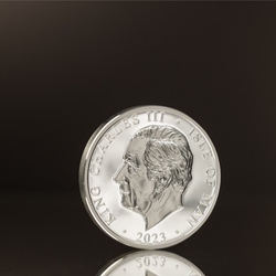 Île de Man : One Noble 2 onces d'argent 2023 Proof Piedfort Ultra haute relief