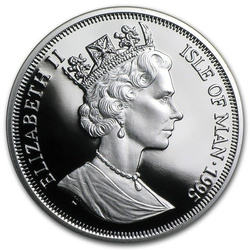 Serie Gatos Isla de Man: Gato Turco 1 oz Plata 1995 Prueba