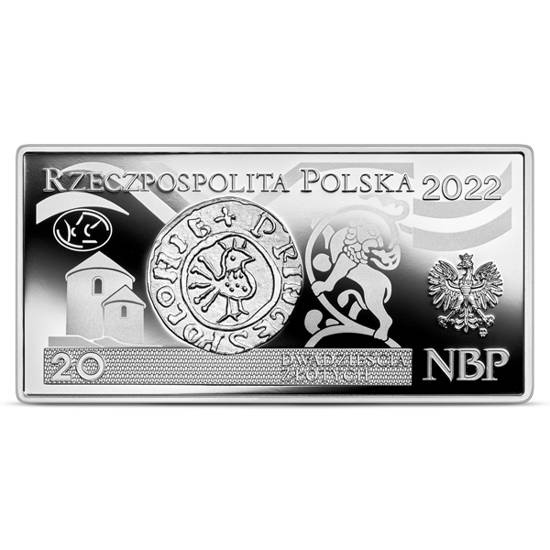 Polskie banknoty obiegowe - zestaw srebrnych monet 10 - 500 zł 2022 Proof
