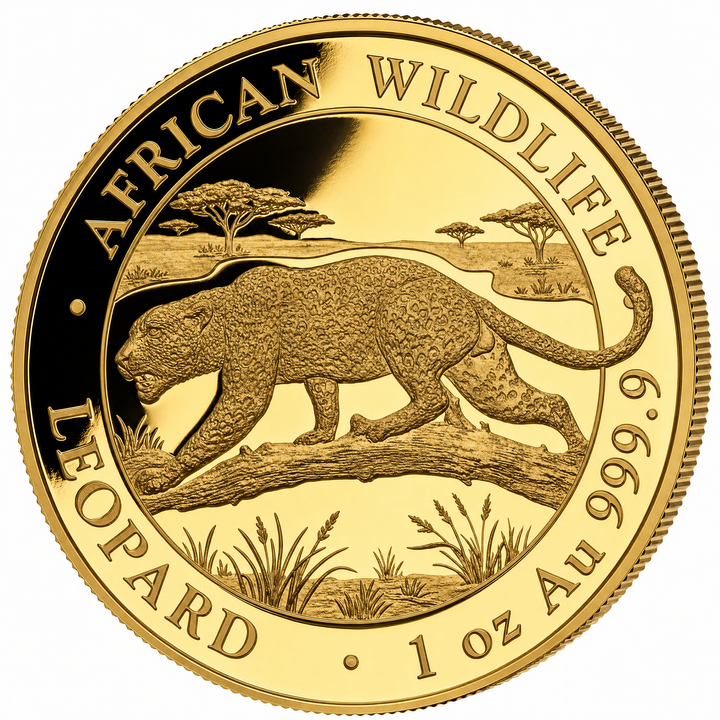 Złota Moneta African Wildlife: Leopard 1 uncja Złota 2026