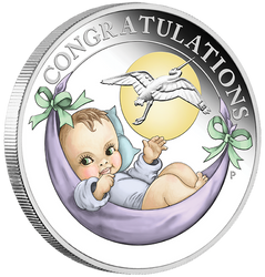 Birth colored 1/2 ounce Silver 2022 Proof