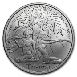 Trivium Girls Listen To All Follow None 1 oz Silver Round 2020