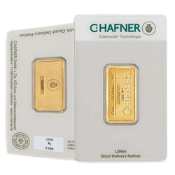 Gold Bar 5 g C Hafner