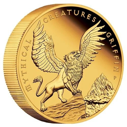 Mityczne Istoty: Griffin 5 uncji Złota 2022 Proof