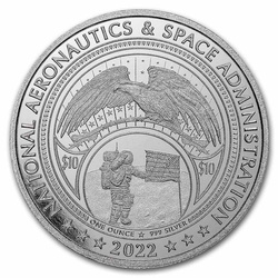 NASA Mesa Grande - Logo Retro Worm 1 once d'argent 2022