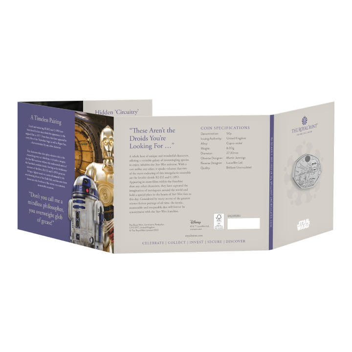 Star Wars: R2-D2 and C-3PO 50p Cupro-nickel 2023