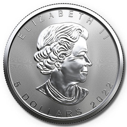 Hoja de Arce Canadiense 1 oz Plata 2022