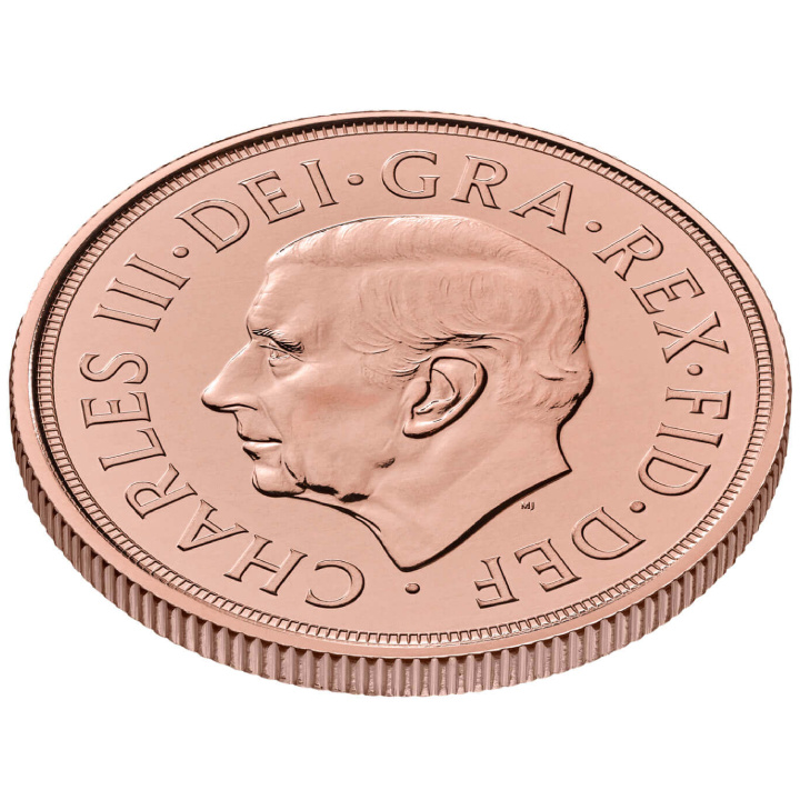 Great Britain: The Double Sovereign - Charles III 2024 Gold Coin
