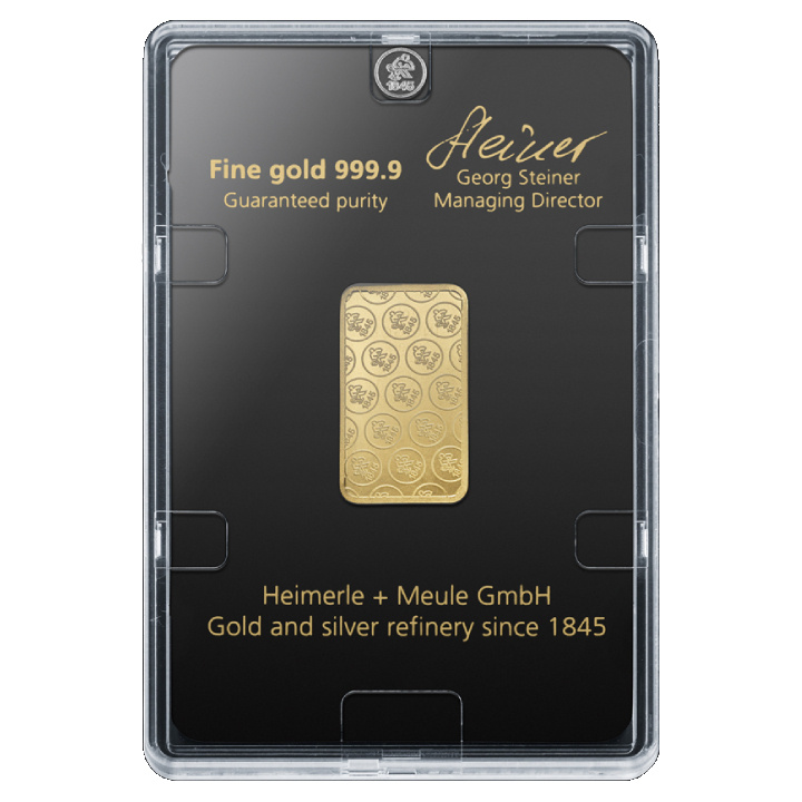 10 g Heimerle Meule Gold Bar