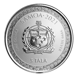 Samoa: Leyendas de Japón - Momotaro en la Isla del Demonio en Estilo Anime 1 oz Plata 2021 Prooflike