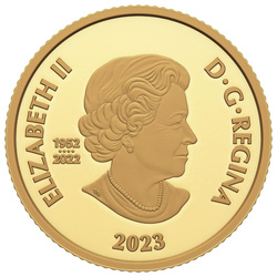 Canada: Su Majestad el Rey Carlos III's Royal Cypher $10 Złoto 2023 Proof