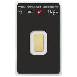 2 gram Gold Bar Argor Heraeus