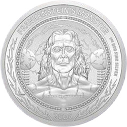Silbermünze Gothic Horror – Frankenstein 1 Unze Silber 2026