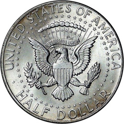 USA: 50 Centów - Half Dollar (0,50 USD) Srebro Różne Roczniki (próba Ag.900) Obiegowy 10 sztuk