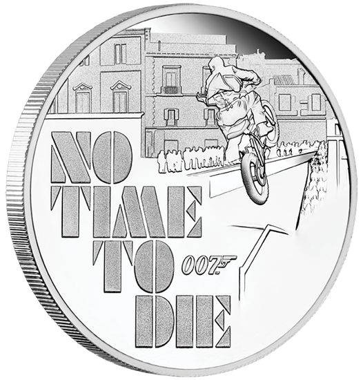 Tuvalu: James Bond 007 No Time To Die 1 oz Plata 2020