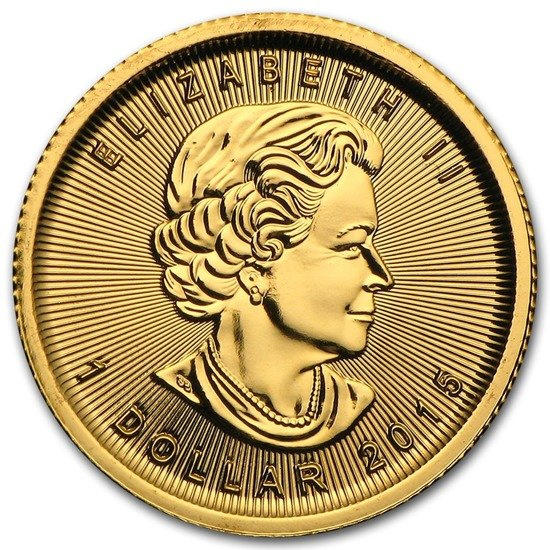 Kanadyjski Liść Klonowy 1/20 uncji Złota 2015