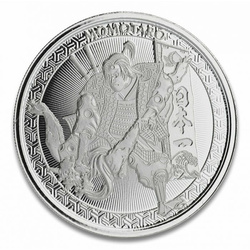 Samoa: Legends of Japan Series - Momotaro and the Demon Subdued in Ukiyoe Style 1 oz Silver 2020 Prooflike