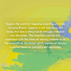 Cameroun : L'époque rebelle - Capoeira colorée 2 onces d'argent 2023 Pièce vieillie