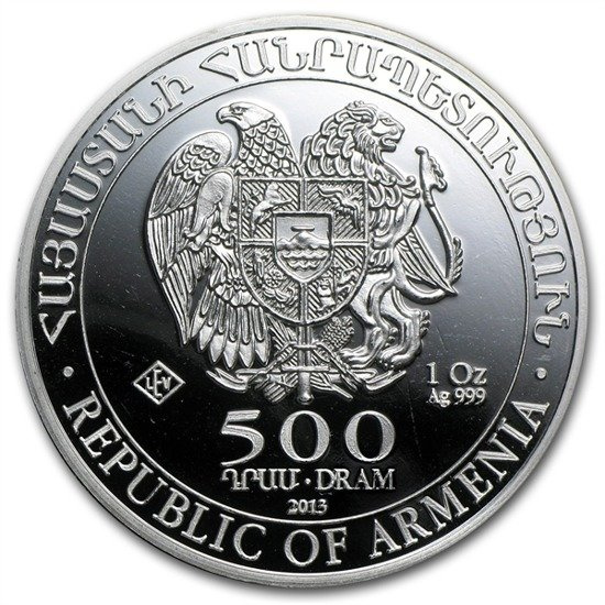 Arka Noego 1 uncja Srebra 2013