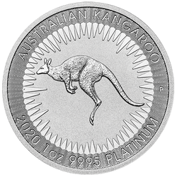 Canguro australiano 1 oncia di platino 2020 PACCHETTO DA 10 PEZZI