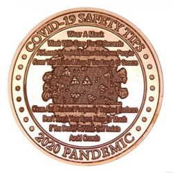 COVID-19 Safety Tips 1 oz Copper