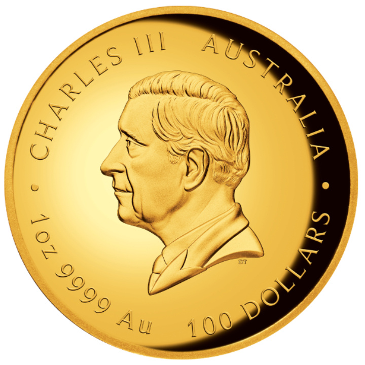 Perth Mint: Lunar III - Anno del Serpente 1 oncia d'oro 2025 Proof High Relief