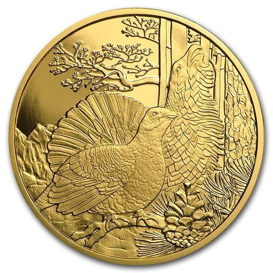 Wildlife in our Sights: The Capercaillie 100 Euro 2015 Proof