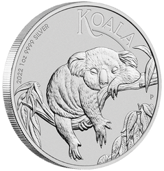 Perth Mint Koala 1 uncja Srebra 2022 1 AUD