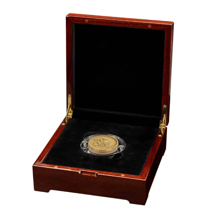 Grandes Grabadores - Benedetto Pistrucci San Jorge y el Dragón 2 oz Oro 2024 Proof