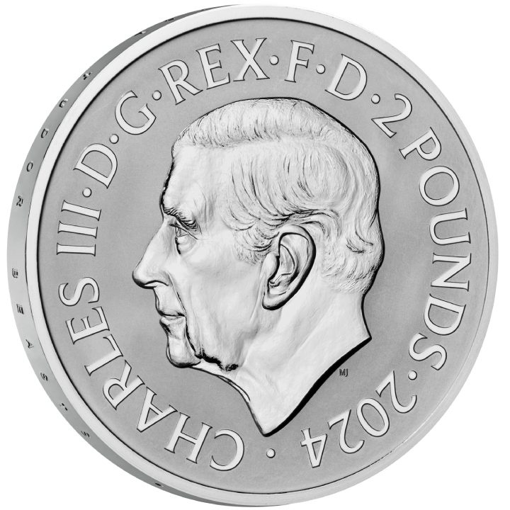 2 érme szett A Tudor-dinasztia királyi állatai: A Tudor-sárkány 2 x 1 uncia ezüst 2024 Proof