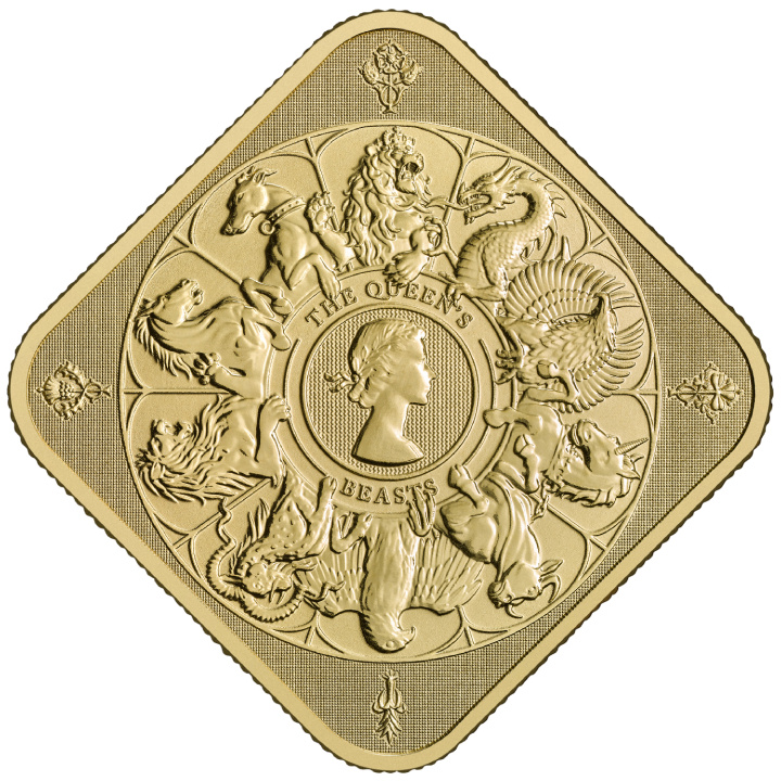 Královská mincovna - The Queen's Šelmy 1 oz zlatý slitek