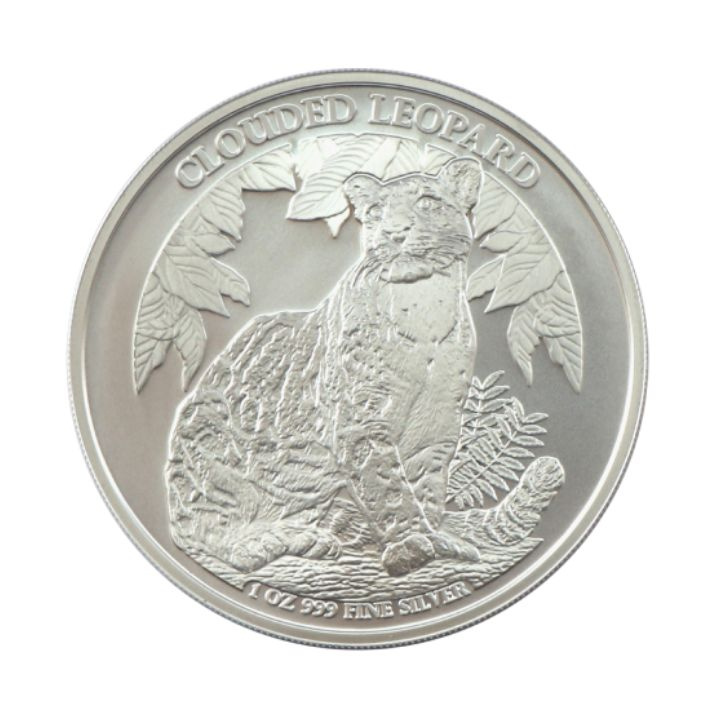 Cambodia: Wildlife Series - Clouded Leopard 1 oz Silver 2023