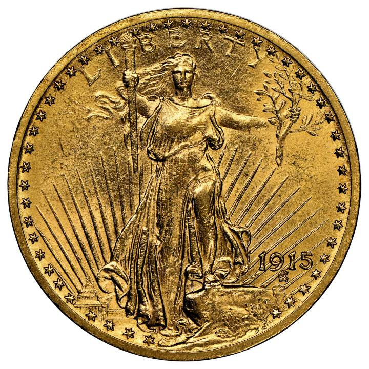 Double Eagle arany 20 dollár 1915 S NGC MS63