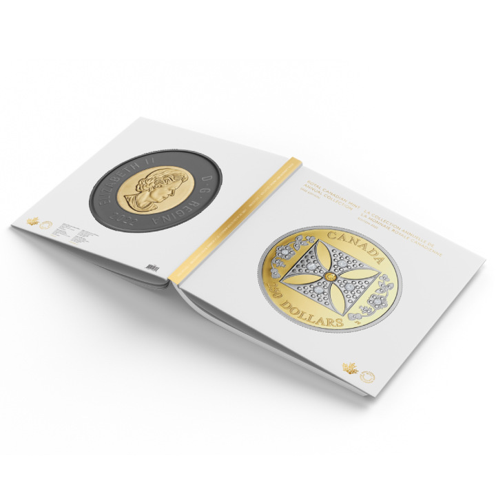 Set Canada: Album de colecție anuală cu ediție specială 7 monede 2022